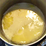玄米茶のシュークリーム（シュー生地）のレシピ01